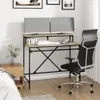 vidaXL Stôl Sonoma Dub 100x50x90 cm materiál drevo a železo Náhľad obrázku produktu 3