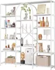 Merax Bücherregal Vitrine 180 cm, Modernes Standregal mit Produktbild-Vorschau 6