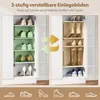 HOMCOM Schuhschrank, Schuhregal mit Verstellbaren Ablagen, Produktbild-Vorschau 5