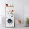Relaxdays Waschmaschinenregal Bambus, 2 Ablagen, Produktbild-Vorschau 2