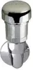 A chrome-plated plumbing valve with a rounded cap and a hexagonal body, mounted on a circular flange. Anteprima dell’immagine prodotto