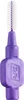A single purple interdental brush with white bristles is shown against a white background. Produktbild-Vorschau