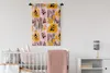 MuchoWow® Wandteppich Wandbehang Rosa - Orange - Muster Produktbild-Vorschau 2