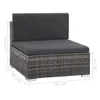 vidaXL 6 tlg. Garten Lounge Set mit Auflagen Poly Rattan Produktbild-Vorschau 8