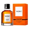 A bottle of Joop! WOW! Eau de Toilette for Men and its matching orange box are displayed against a white background. Podgląd zdjęcia produktu