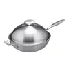 Relaxdays Wok, średnica 32 cm, stal nierdzewna bez powłoki, Podgląd zdjęcia produktu 9