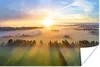 MuchoWow® Poster Farbenfroher Sonnenaufgang über einer Produktbild-Vorschau 1