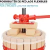 Wiltec Kit Presse à fruits avec 3 torchons – 370 x 370 x Voir les images du produit 3
