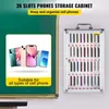 Szafka na telefony komórkowe, 36 przegródek, aluminiowa Podgląd zdjęcia produktu 2