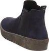 A single blue Chelsea boot is shown from the back-left side, resting on a white background. Voir les images du produit