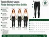 Tazzio Damen Skinny Fit High Waist Jeans F107 Schwarz 44 Produktbild-Vorschau 7
