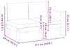 vidaXL Gartensofa mit 1 Armlehne 2-Sitzer Massivholz Akazie Produktbild-Vorschau 9