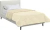 vidaXL Winterbettdecke Creme 155 x 200 cm Mikrofaser und Produktbild-Vorschau 3