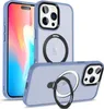 Two views of a blue iPhone case with a magnetic ring for MagSafe. Anteprima dell’immagine prodotto
