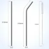 8 Stück Edelstahl Strohhalme 30cm mit 2 Wiederverwendbar, Produktbild-Vorschau 2