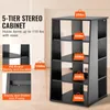 SucceBuy Supporto multimediale AV a 5 livelli, in legno per Anteprima dell’immagine prodotto 2