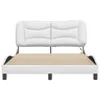 The Living Store Bettgestell mit LED Weiß 140x200 cm Produktbild-Vorschau 7