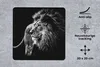 MuchoWow® Mauspad Mousepad Tiere - Wild - Löwe - Schwarz - Produktbild-Vorschau 2