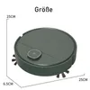 A diagram showing the dimensions of a robot vacuum cleaner. Produktbild-Vorschau