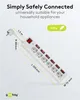 Goobay 6-Way Surge-Protected Power Strip with Switch, 1.5 m Anteprima dell’immagine prodotto 4