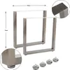 2x Tischgestell X-Form, 70 x 60 cm (Höhe x Breite), raw Produktbild-Vorschau 3