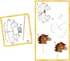 Collage of images showing a craft kit for making a hobby horse, with step-by-step instructions. Produktbild-Vorschau