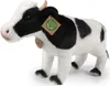A plush toy cow with black and white markings, standing on a white background. Náhľad obrázku produktu