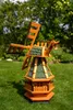 Gartenwindmühle WM 80, 80 cm hoch, grün, Holz, Ø 32 cm, Produktbild-Vorschau 3