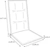 Auflage Hochlehner Bali 2385 grau Schmetterlinge 120x49x8 Produktbild-Vorschau 3