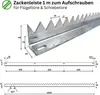 Zackenleiste für 1m Tore zum Aufschrauben 1m - Anthrazit Produktbild-Vorschau 5
