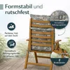 6x Coussin pour chaise de jardin 120x48cm Coussin pour Voir les images du produit 4