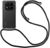 A clear product shot of a phone case with a lanyard attached, isolated on a white background. Produktbild-Vorschau