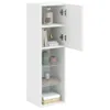 vidaXL TV-Schränke mit LED-Leuchten 2 Stk. Weiß 30,5x30x102 Produktbild-Vorschau 5