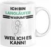 Langläufer Geschenk Tasse Lustiger Spruch Ich Bin Produktbild-Vorschau 1
