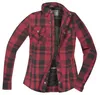 Camicia da moto Bogotto Forgewood da donna, nera/rossa, Anteprima dell’immagine prodotto 2