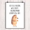Mr. & Mrs. Panda Bild Igel Kuchenstück DIN A0 - Weiß - Produktbild-Vorschau 2