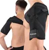 A man wearing a black shoulder brace, shown from the back and side. Anteprima dell’immagine prodotto