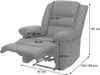 A recliner chair with dimensions indicated by measurement lines and text. Podgląd zdjęcia produktu