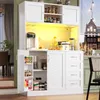 Armoire de cuisine Flieks avec éclairage LED, Voir les images du produit 1