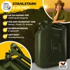 MONZANA® Metallkanister 20 L Stahl 36x17x46cm UN-Zulassung Produktbild-Vorschau 2