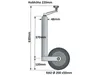 150 kg Stützrad inkl. Klemmhalter Produktbild-Vorschau 2