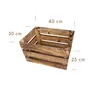 Dřevěná bedýnka 40x30x23 cm komplet 10 ks – dekorativní Náhled obrázku produktu 3