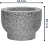 WELLHAUS Młynek granitowy z tłuczkiem, duży, XXL, do Podgląd zdjęcia produktu 2