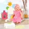 BABY born Blumenkleid 43cm, Puppenkleid rosa aus Produktbild-Vorschau 6