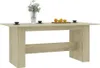 vidaXL Jedálenský stôl Sonoma Oak 180x90x76 cm Materiál Náhľad obrázku produktu 3