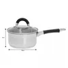 KINGHOFF KH-1255 1,5L 16cm Bratpfanne mit Deckel Produktbild-Vorschau 2