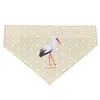 Mr. & Mrs. Panda Hund Halstuch Storch - Gelb Pastell - Produktbild-Vorschau 3