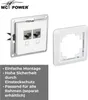 Netzwerk-Dose McPower Cup CAT6A UP vollgeschirmt Produktbild-Vorschau 4