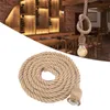2 m E27 vintage lina konopna lampa sufitowa gniazdo lampa Podgląd zdjęcia produktu 9
