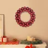 vidaXL Weihnachtsballkränze 2 pcs Rot 33 x 33 x 7 cm Produktbild-Vorschau 3